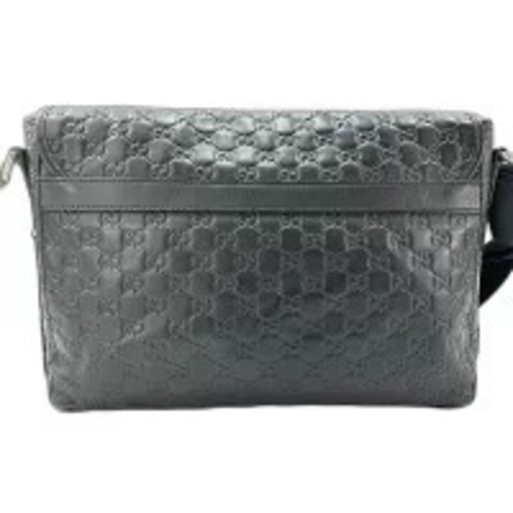 Gucci Shoulder Bag Black ssima Leather Black
